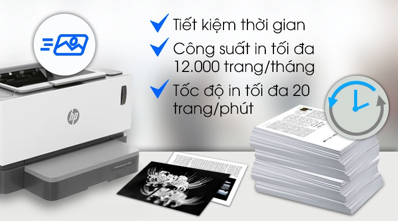 Máy in Laser HP Neverstop 1000w - 4RY23A