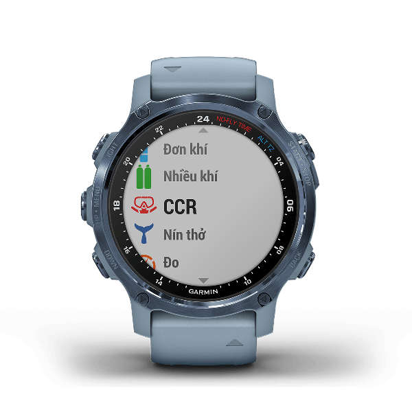 Đồng hồ thông minh Descent Mk2s, Xám/Vàng/Xanh, Máy tính lặn GPS, SEA