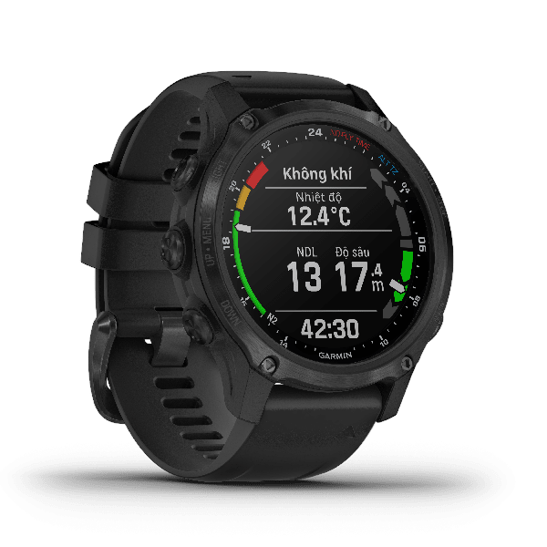 Đồng hồ thông minh Descent Mk2s, Xám/Vàng/Xanh, Máy tính lặn GPS, SEA