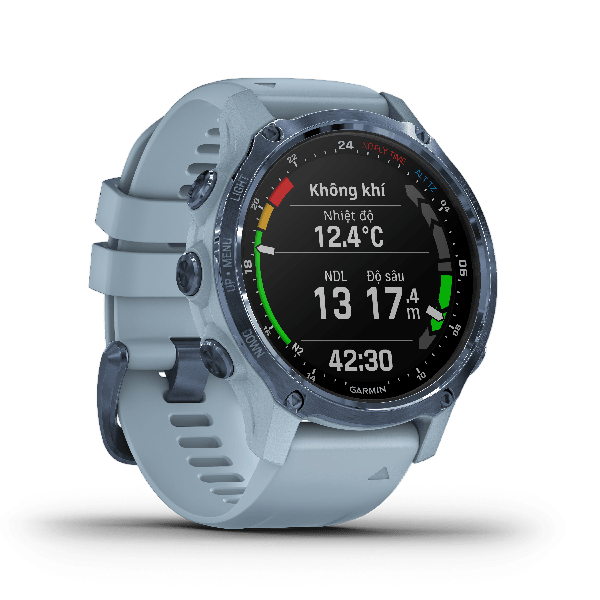 Đồng hồ thông minh Descent Mk2s, Xám/Vàng/Xanh, Máy tính lặn GPS, SEA