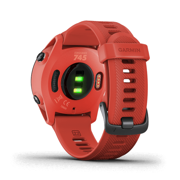 Đồng hồ thông minh Forerunner 745, GPS, SEA, Đen/Xanh/Đỏ/trắng