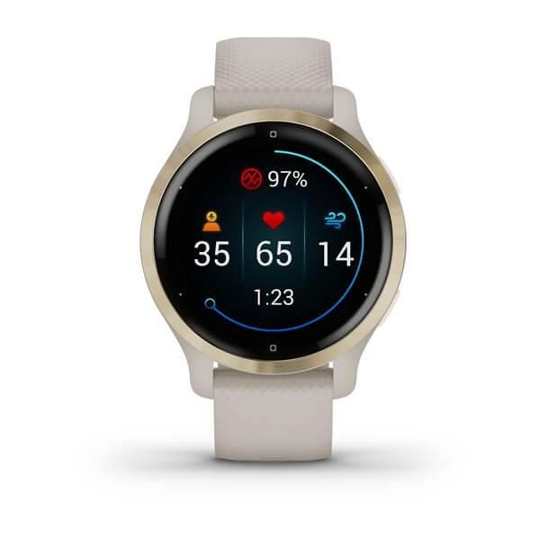 Đồng hồ thông minh Venu 2S, GPS, Wi-Fi, Xám/Vàng/Trắng/Đen, KOR/SEA