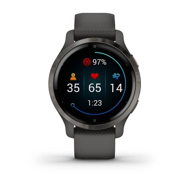 Đồng hồ thông minh Venu 2S, GPS, Wi-Fi, Xám/Vàng/Trắng/Đen, KOR/SEA