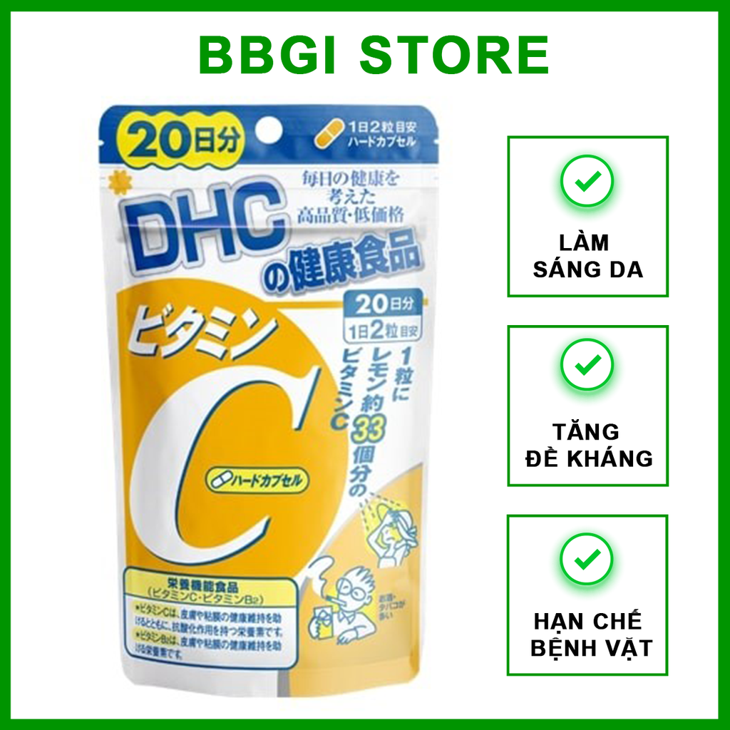 Viên uống vitamin C DHC Vitamin C Hard Capsule
