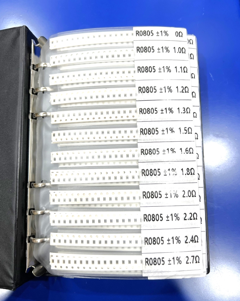 Sách điện trở dán size 0805 1% 170 giá trị