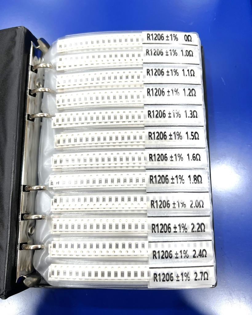 Sách điện trở dán size 1206 1% 170 giá trị