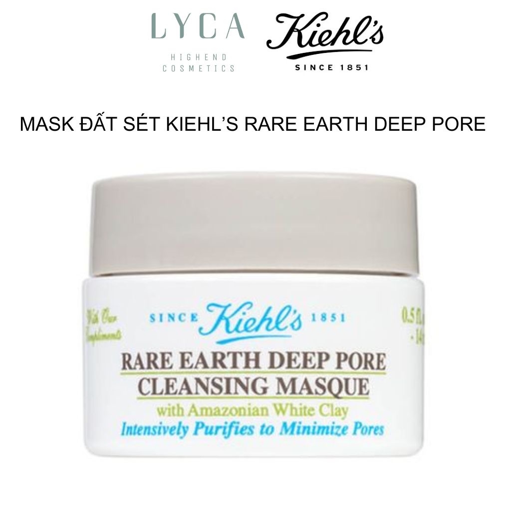 [KIEHL'S] Mặt Nạ Đất Sét Kiềm Dầu Kiehl's Rare Earth Deep Pore Cleansing Masque 14ml