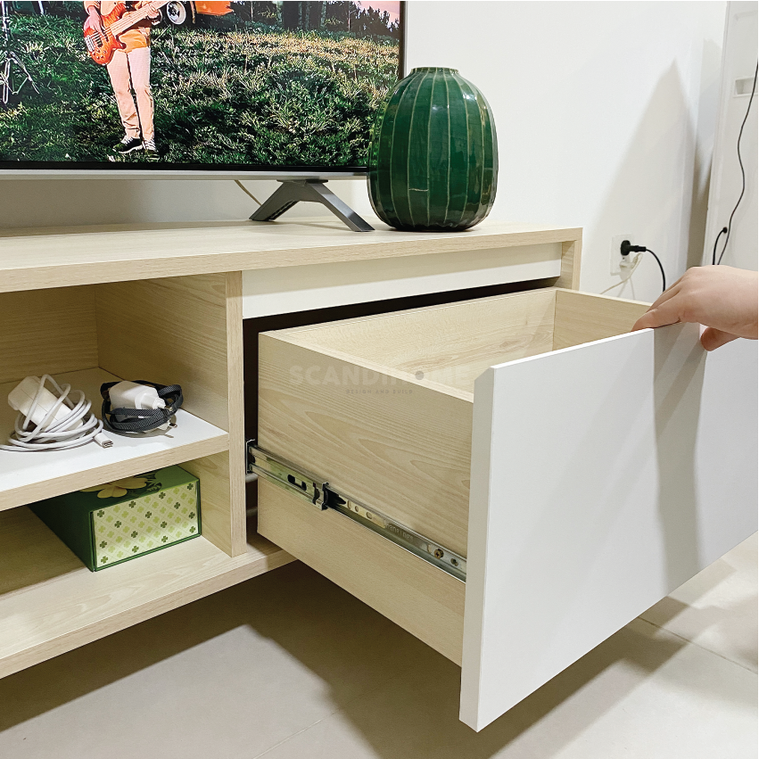RAYA, Kệ, Tủ ti vi TVD_089 , 1600x350x400cm (Ngang x Sâu x Cao), Scandi Home
