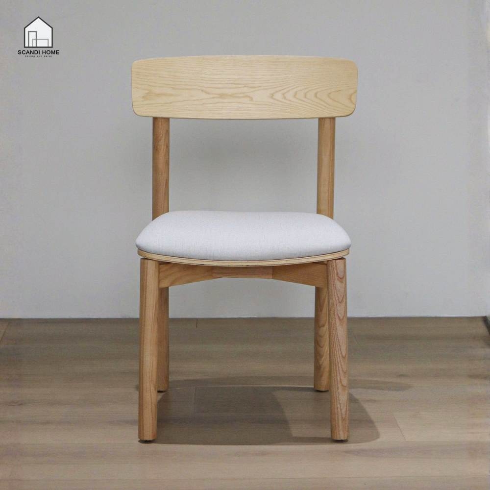 MONO, Bàn ăn 4 ghế gỗ tự nhiên DIN_002, 1300x750x760, Bàn ăn gỗ Scandi Home