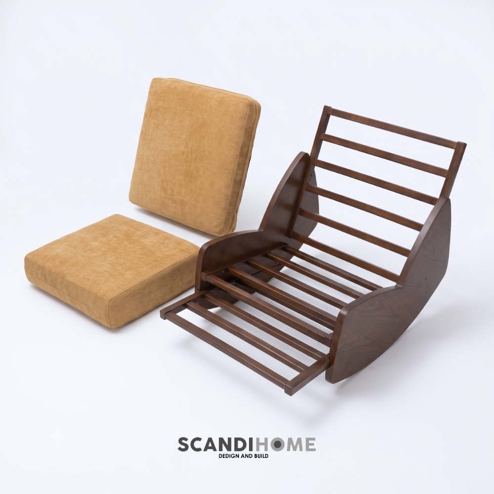 MOLN, Ghế bập bênh, ghế thư giãn SOF_001 Scandi Home, 116x67x76cm, Ghế lười