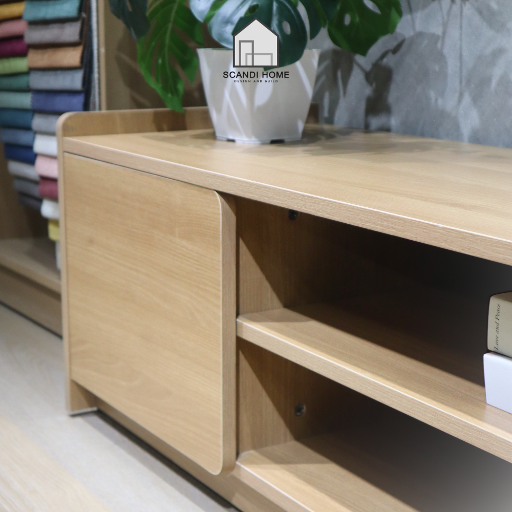 ESSENZA, Kệ tivi TVD_091, 160x40x40cm, Tủ tivi phòng khách Scandi Home