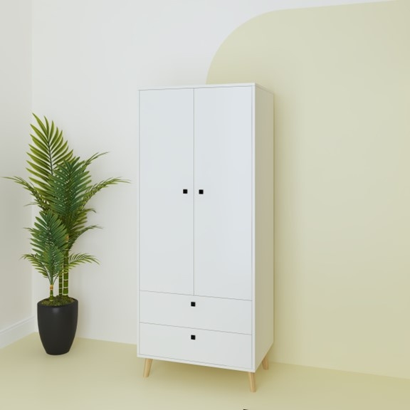 AJUNA, Tủ quần áo hiện đại WAR_050, 76x55x185cm