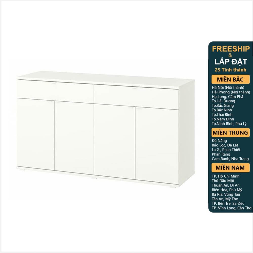 SOSIA, Kệ tủ lưu trữ 2 gian tích hợp STO_037, 140x37x75cm
