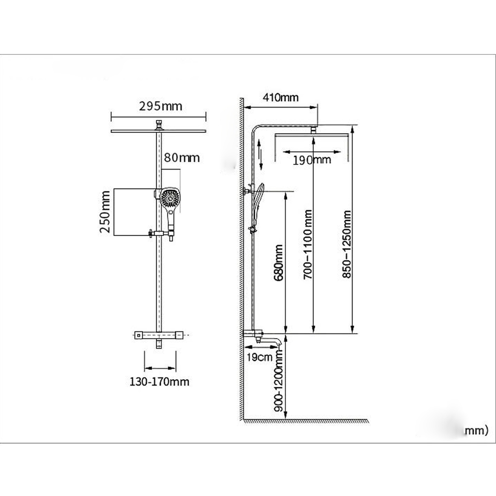 Sen Tắm Đứng Nhiệt Độ SC111