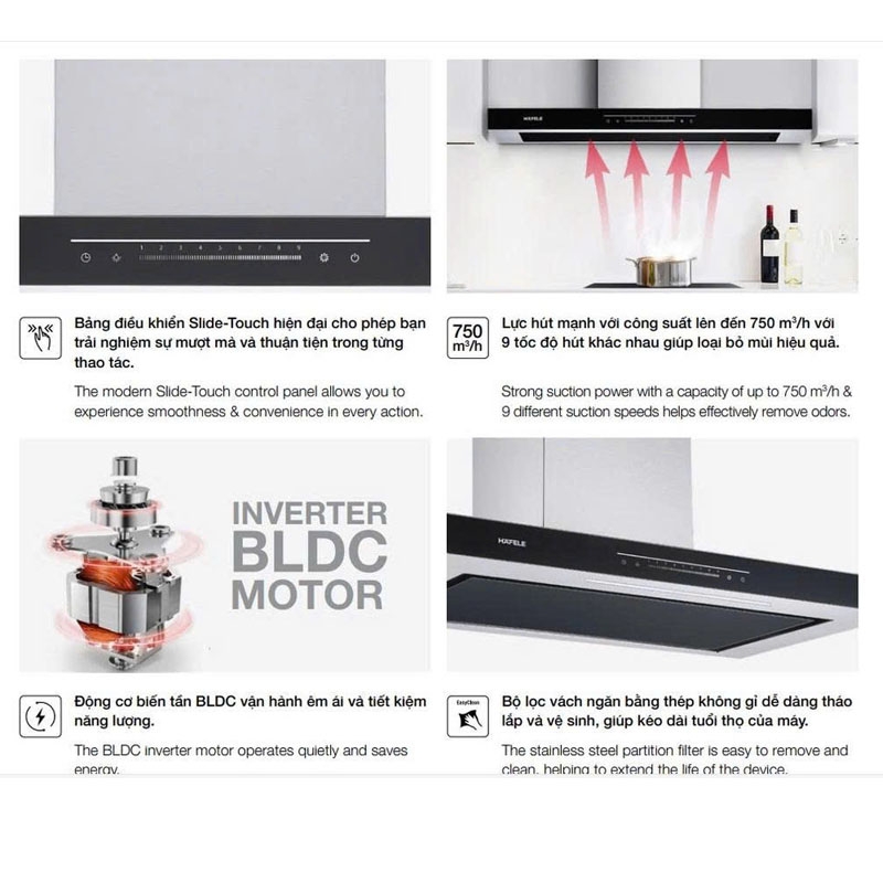 Máy Hút Mùi Hafele HC-W705B 533.87.377