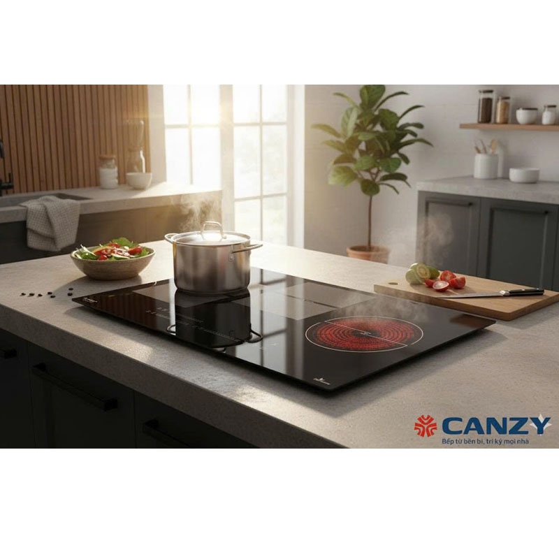 Bếp 2 Từ 1 Hồng Ngoại Canzy CZ 032T