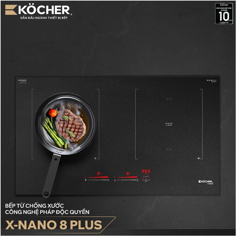 Bếp Từ Đôi Kocher X-Nano 8 Plus