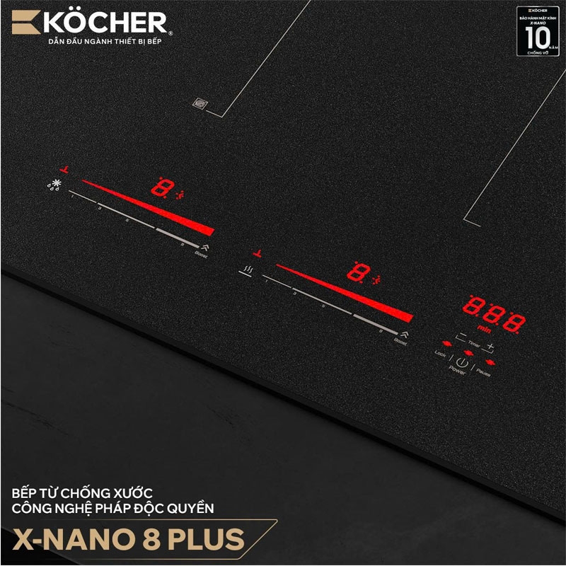 Bếp Từ Đôi Kocher X-Nano 8 Plus
