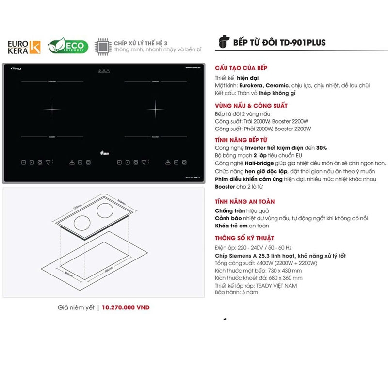Bếp Từ Teady TD-901Plus