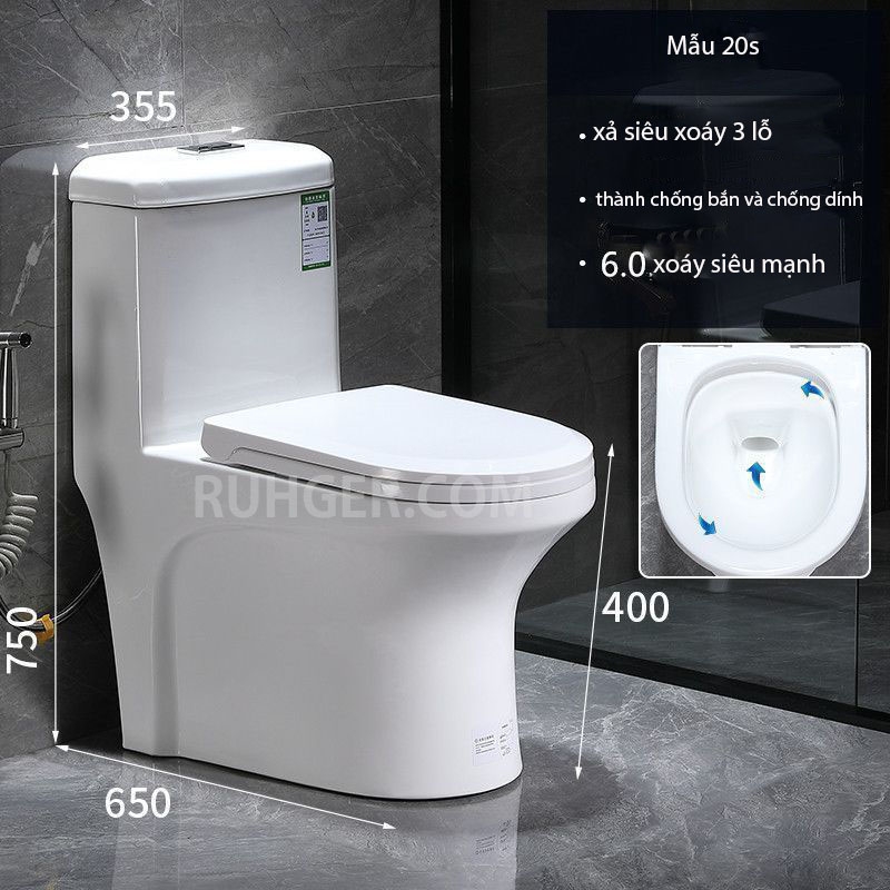 Bộ Combo Thiết Bị Vệ Sinh RG01 8 Món Giá Rẻ - Trọn Bộ Phòng Tắm Cao Cấp