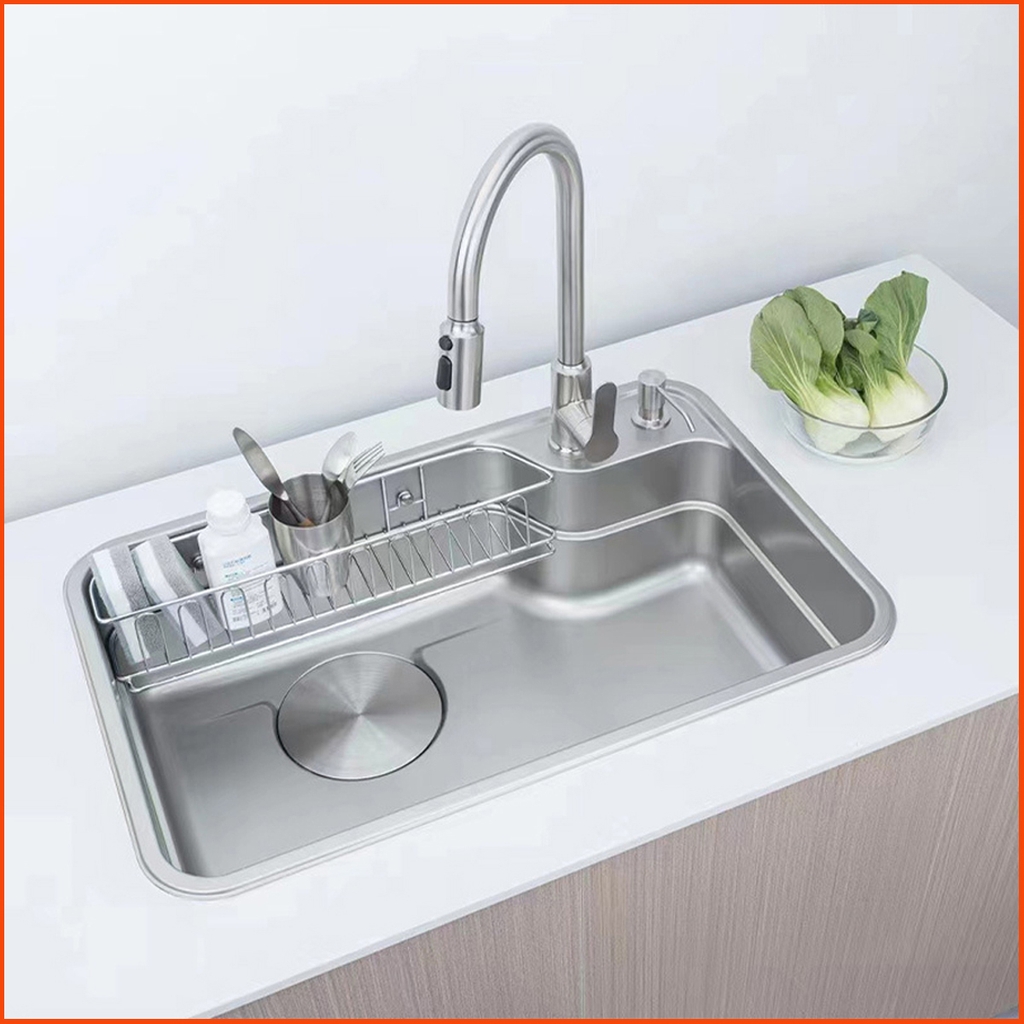 Chậu Rửa Bát KP 7548LUX – Inox 304 Cao Cấp, Chống Xước, Bảo Hành 5 Năm