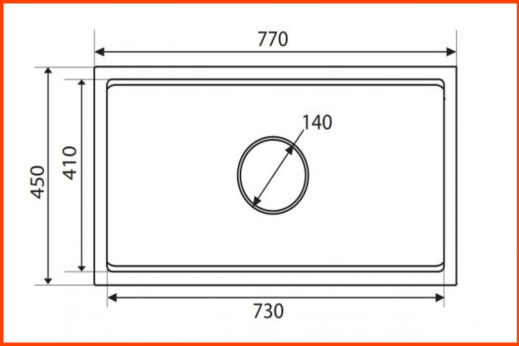 Chậu Rửa Bát KP – CR02 – 7745AMG | Lắp Âm Sang Trọng, Bền Đẹp, Chống Gỉ Sét