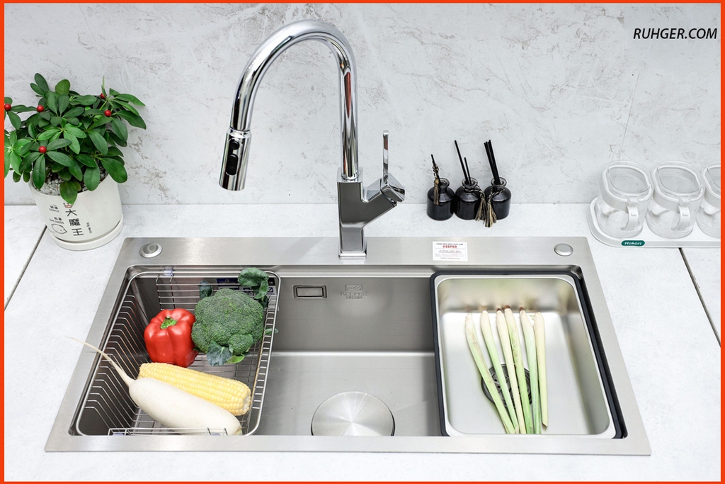 Chậu Rửa Bát 1 Hố KP – CR08 – 8245NE | Thiết Kế Hiện Đại, Tiện Lợi, Phù Hợp Mọi Không Gian Bếp