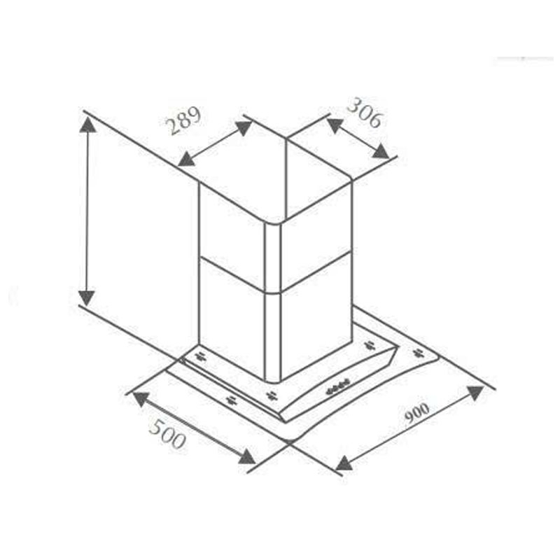 Máy Hút Mùi Kính Cong Canzy CZ 9990S