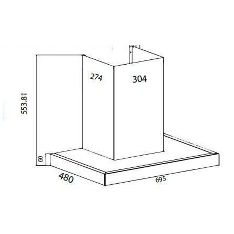 Máy Hút Mùi Chữ T Canzy CZ PRO333SG