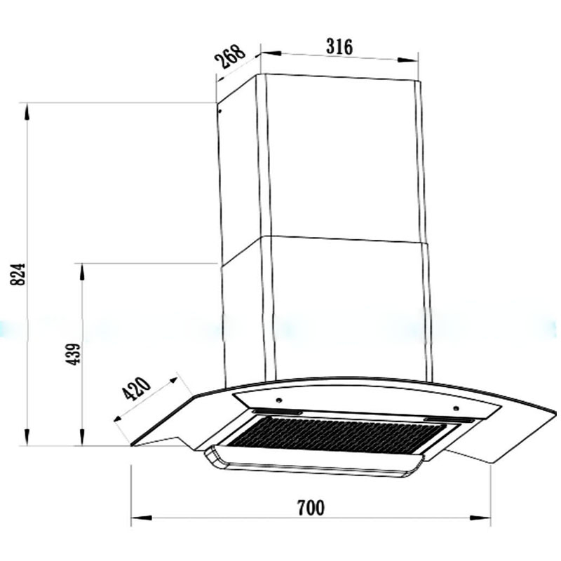 Máy Hút Mùi Faster 750B | 750S – Cảm Ứng Vẫy Tay