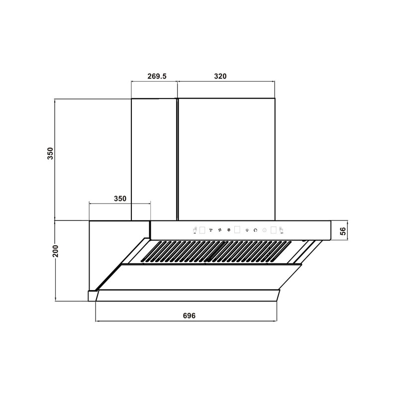 Máy Hút Mùi Faster FS 35AI Autoclean