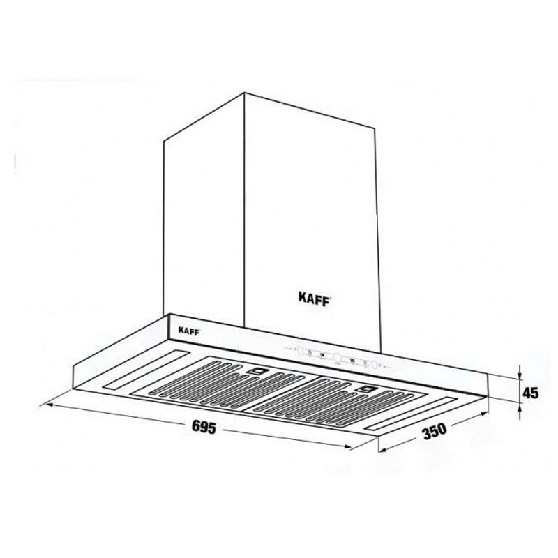 Máy Hút Mùi KAFF KF FLAT 7735S BOST