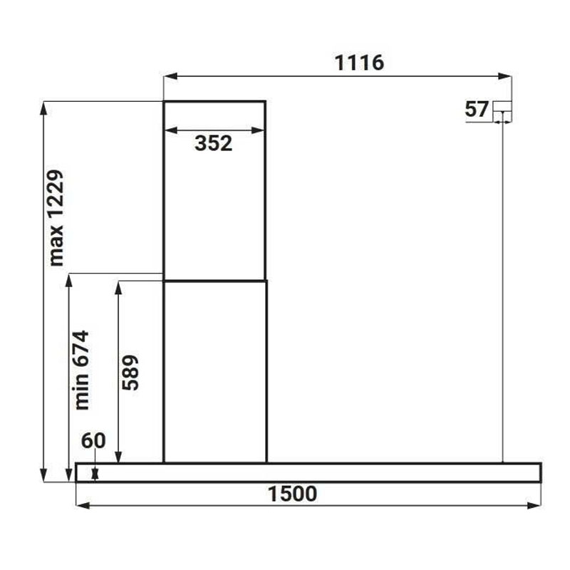 Máy Hút Mùi KAFF KF IS1500B LUX