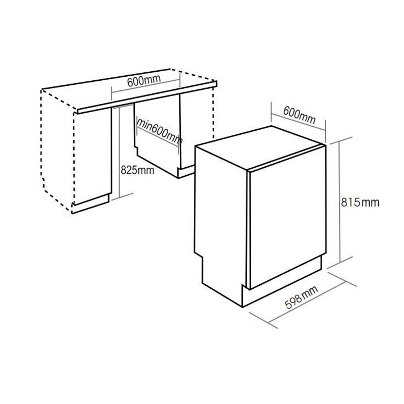 Máy rửa bát Bauer SBW6SEU15F