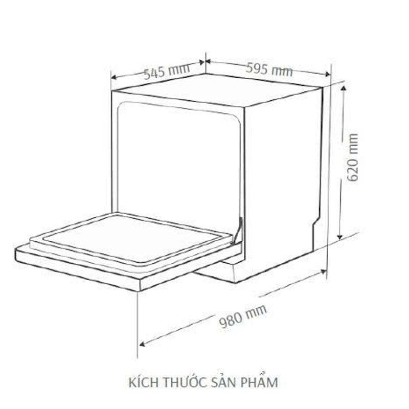 Máy Rửa Bát Canzy CZ-DE8B05EU