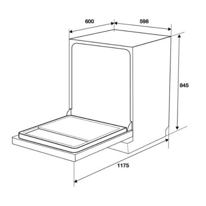 Máy rửa bát Hafele HDW-F6051S 538.21.370