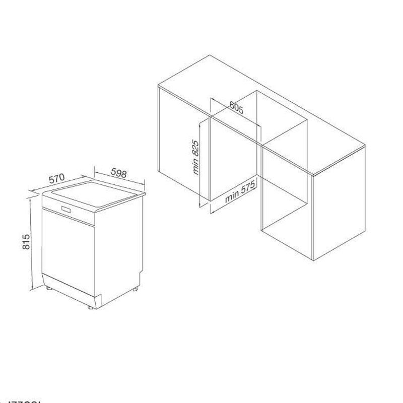 Máy Rửa Chén MALLOCA WQP12-J7309I