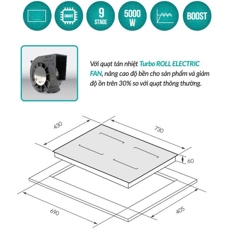 Bếp Từ GrandX GX IH618SE
