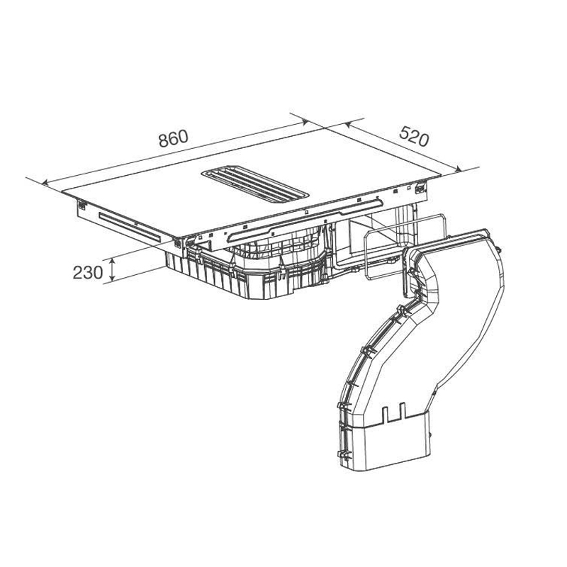 Bếp Từ Kết Hợp Máy Hút Mùi HIH 860 FZ