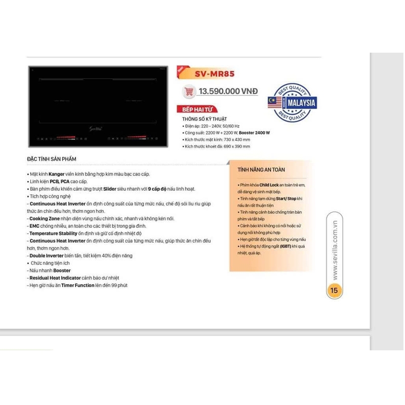 Bếp Từ Sevilla SV-MR85