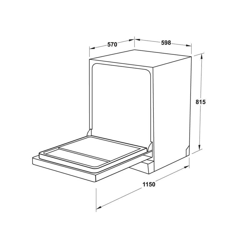 Máy Rửa Bát Hafele HDW-SI60AB 538.21.320