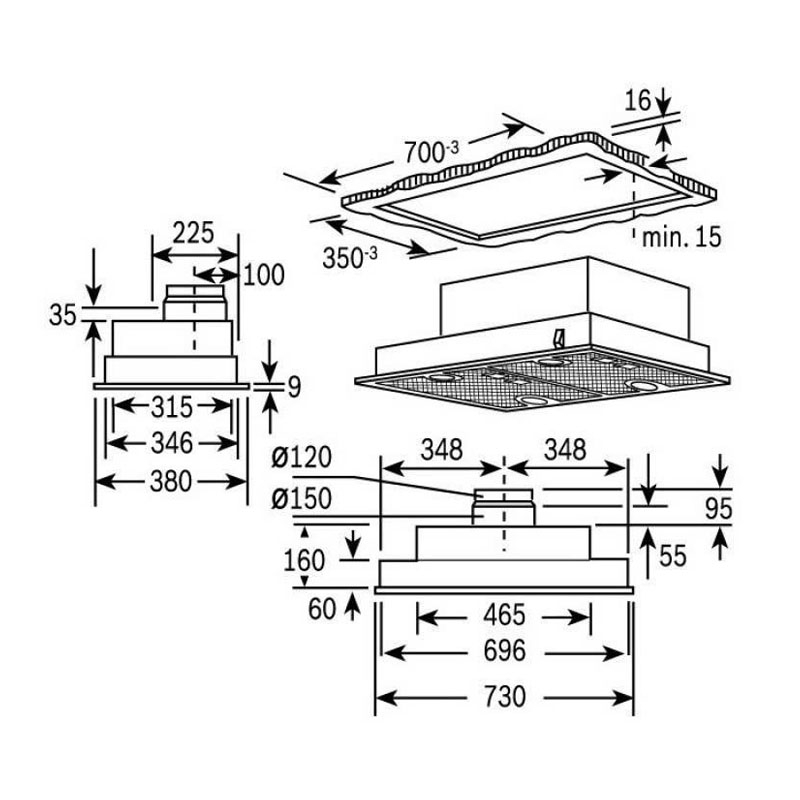 Máy Hút Mùi Bosch DHL755BL