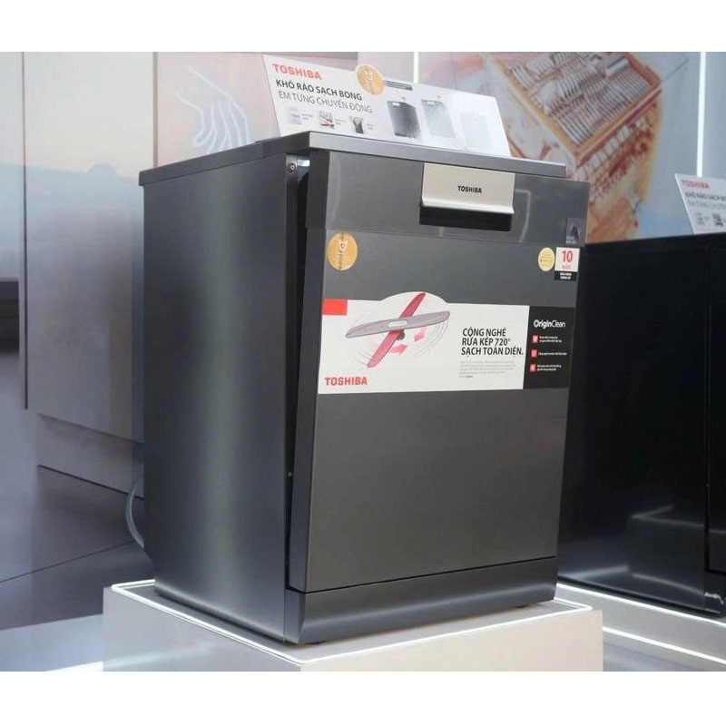 Máy Rửa Chén Toshiba OriginClean DW-15F7(G) VN