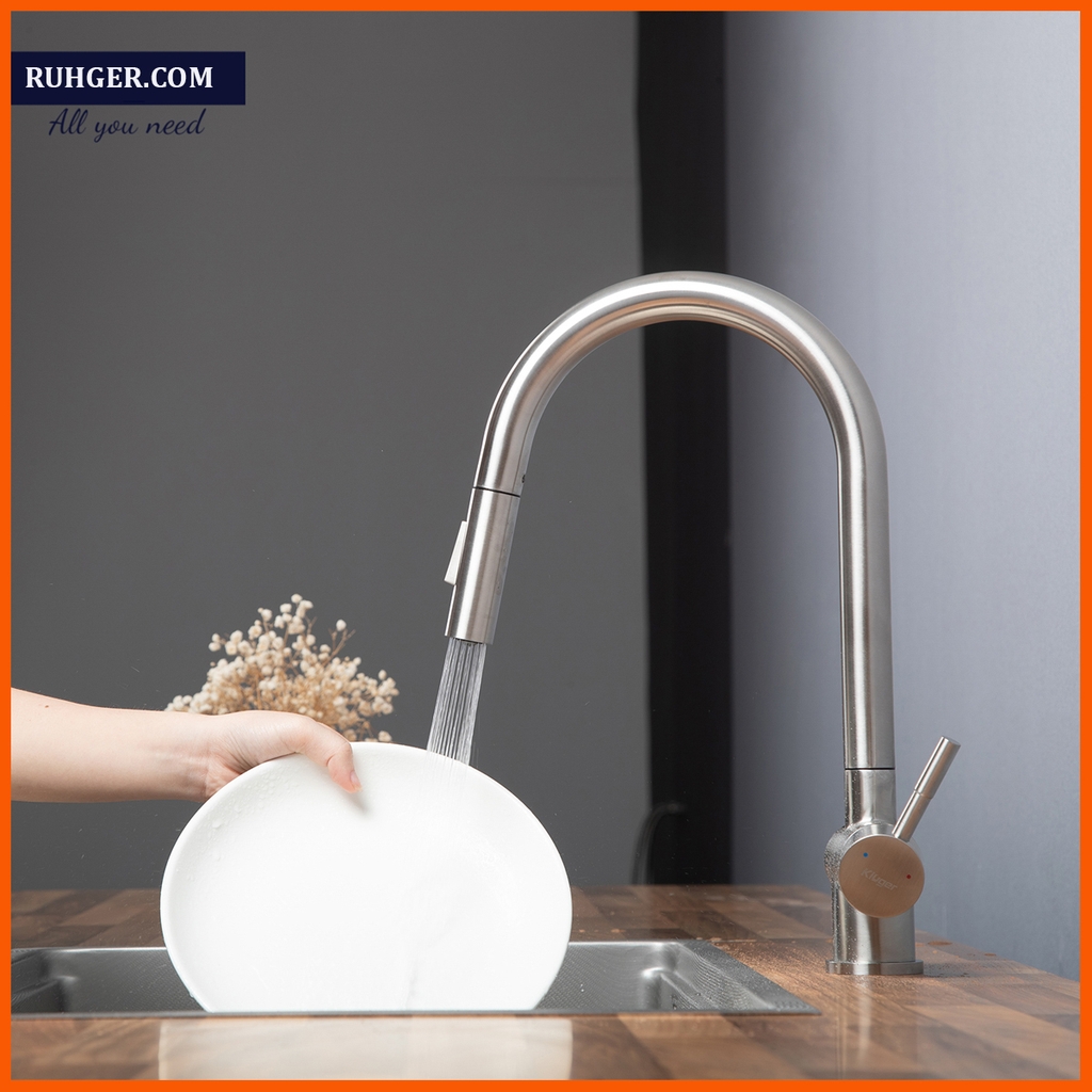 Vòi Rửa Bát Kluger KLF0008S – Inox 304 Bền Đẹp, Giá Tốt
