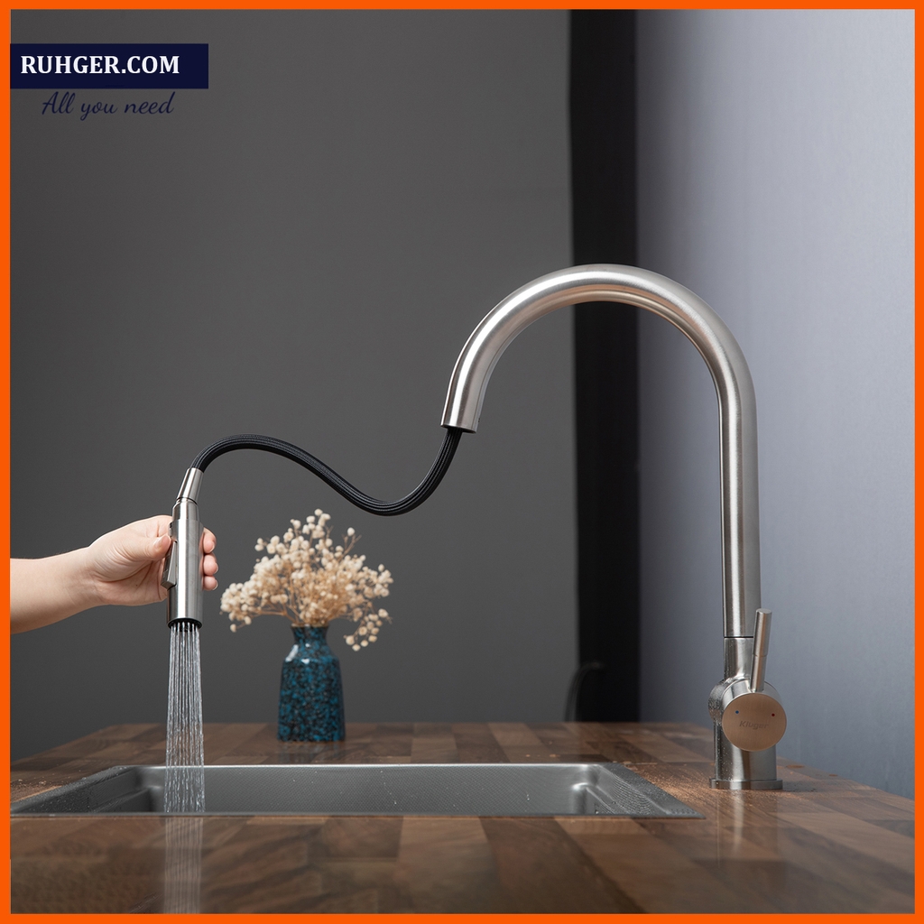 Vòi Rửa Bát Kluger KLF0008S – Inox 304 Bền Đẹp, Giá Tốt