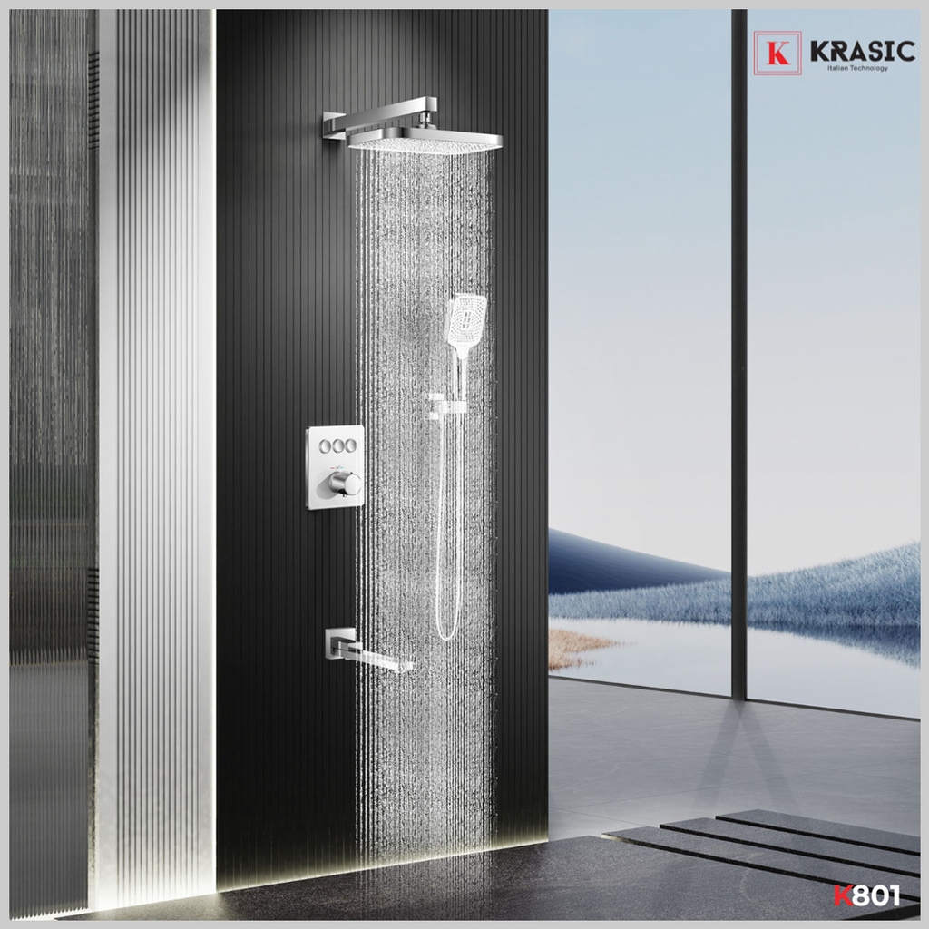 Vòi Sen Âm Tường Cao Cấp K801W