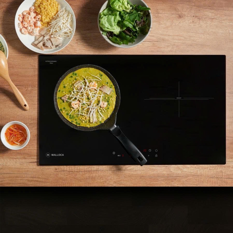 Bếp Kính Âm 2 Điện Malloca MH-732 ER