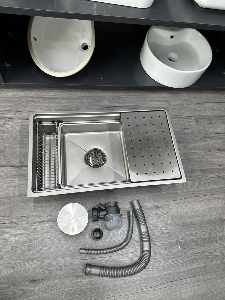 Chậu Rửa Bát 1 Hố chống xước cao cấp NK7645