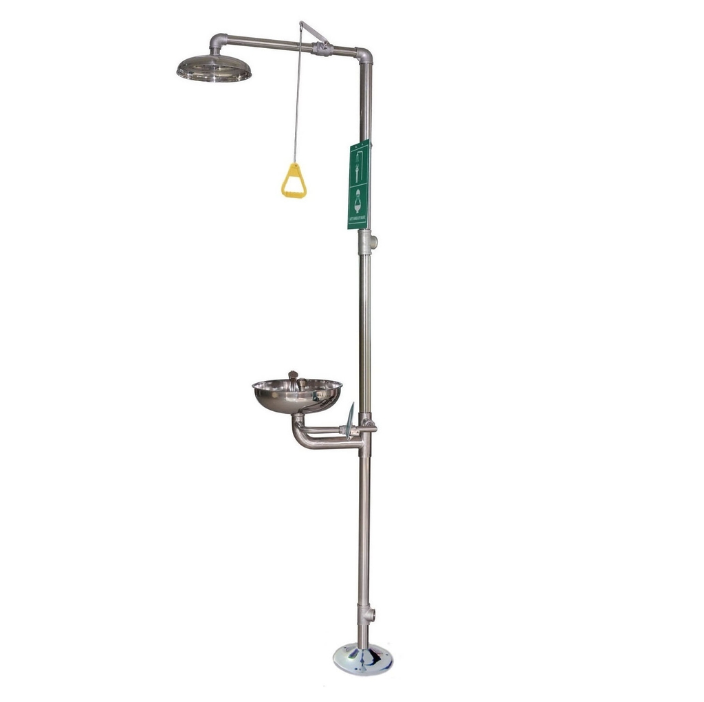 Bồn rửa mắt khẩn cấp kết hợp tắm khẩn cấp