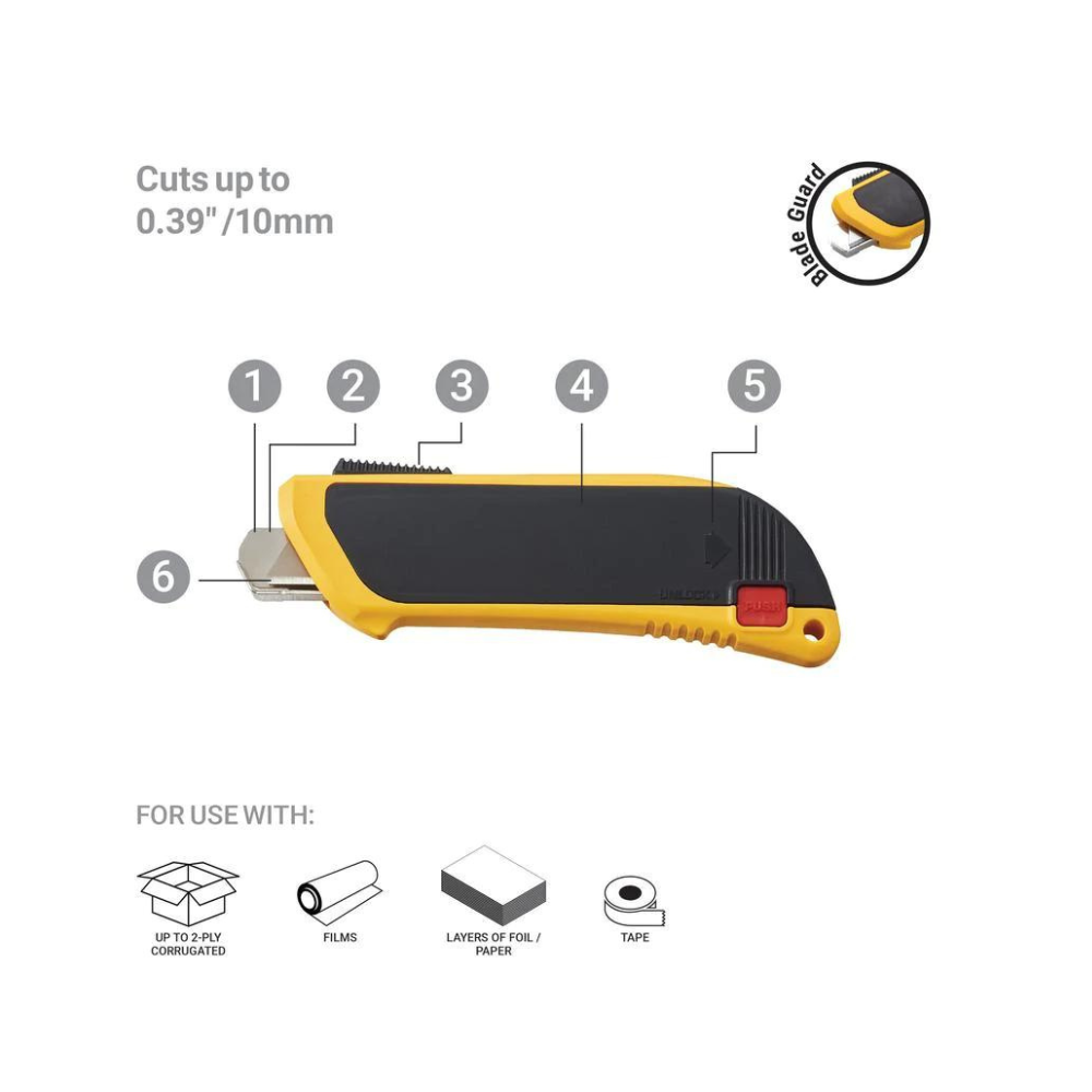 Olfa SK-6 | Dao Cắt An Toàn Bảo Vệ Lưỡi Tự Động